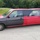 Illustration for article titled Someone Built A Limo Out Of Two Tiny Ford Festivas And Im Both Confused And Impressed